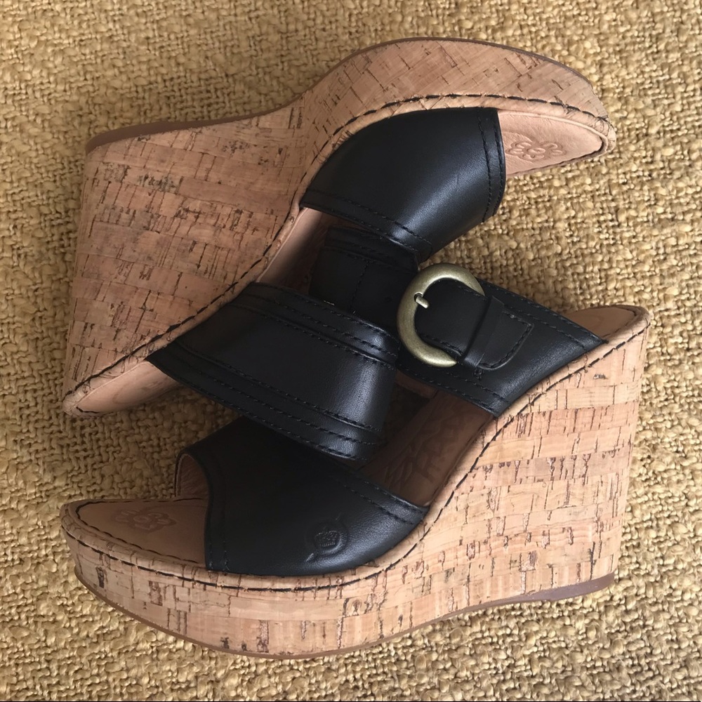 NEW Born cork wedges sz 7